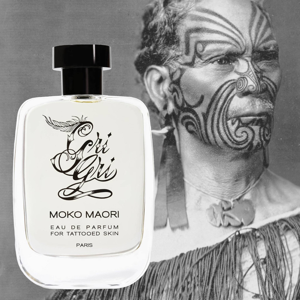 Moko Maori – Gri Gri. Parfym för tatuerad hud.