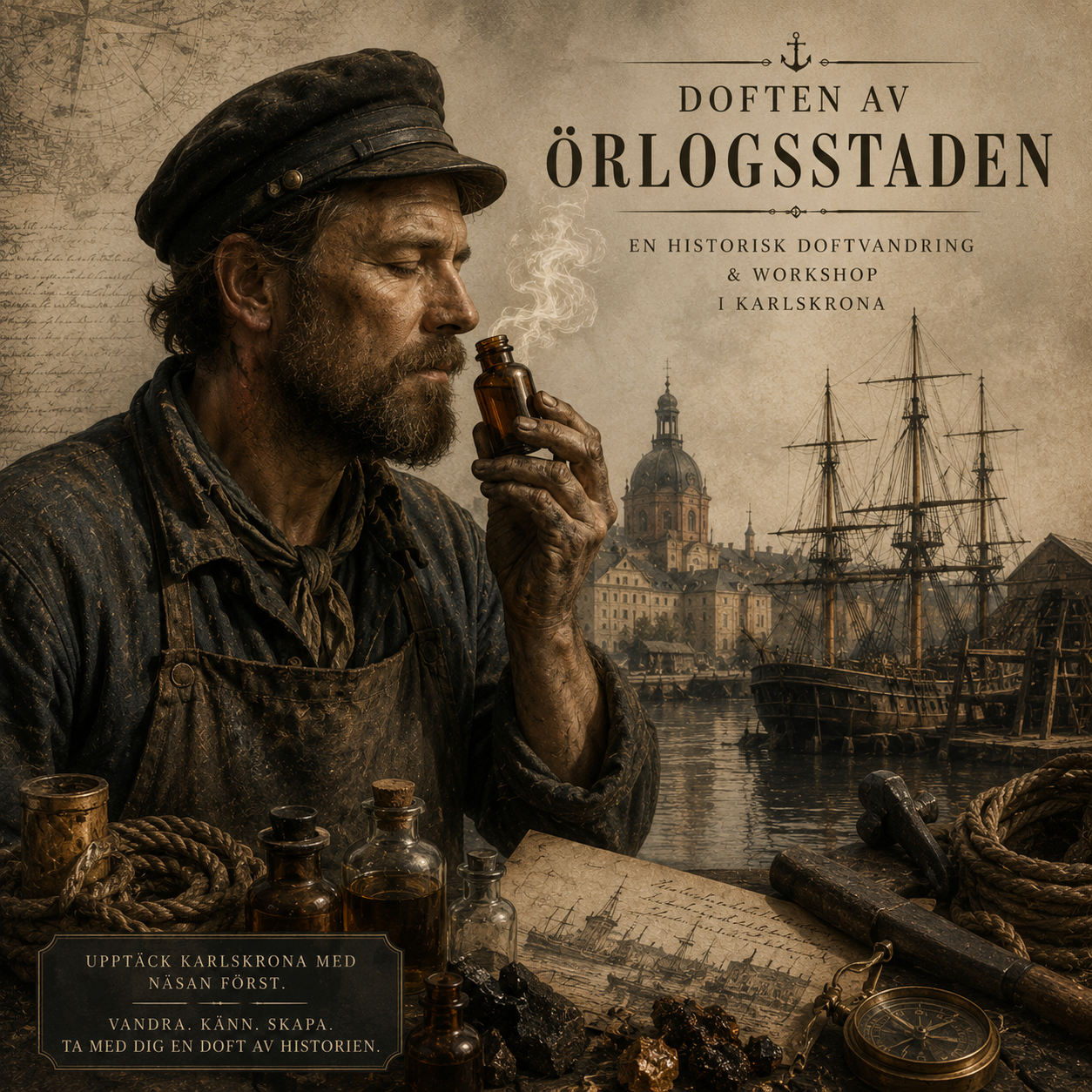 Doften av Örlogsstaden – olfaktorisk vandring och workshop
